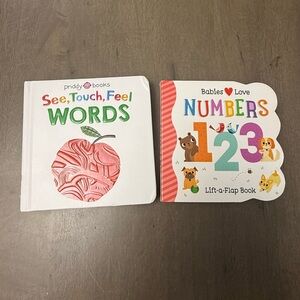 🐰2pc Baby ABC + Numbers Board Books